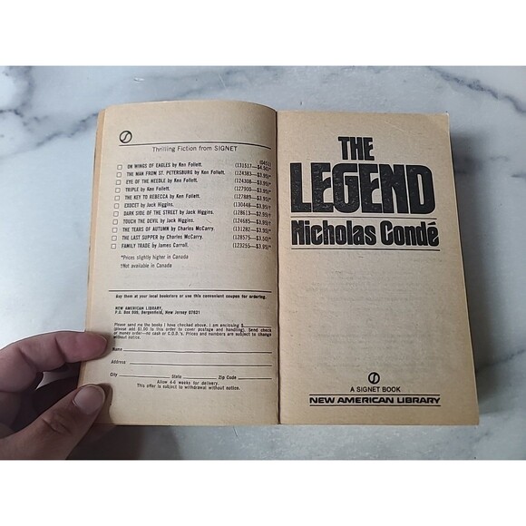 The Legend By Nicholas Condé Paperback - Picture 3 of 10